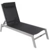 VILLANA Gartenliege, Silber/schwarz, Aluminium/Textil, 198 X 60 X 32 Cm, Verstellbar 1 VILLANA Gartenliege, Silber/schwarz, Aluminium/Textil, 198 X 60 X 32 Cm, Verstellbar -Gartenmöbel Geschäft 1 13400.jpg