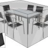 OUTFLEXX Premium Abdeckhaube Für Sitzgruppen, Schwarz, Wasserbeständig, 202 X 162 X 72 Cm -Gartenmöbel Geschäft 1 13681.jpg
