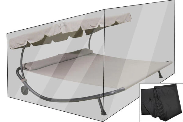 OUTFLEXX Premium Abdeckhaube Für Leco Doppelliege, Schwarz, Wasserbeständig, 212 X 212 X 117 Cm 3 OUTFLEXX Premium Abdeckhaube Für Leco Doppelliege, Schwarz, Wasserbeständig, 212 X 212 X 117 Cm