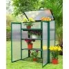 OUTFLEXX Gewächshaus, Grün, Alu/Polycarbonat 4mm, Pulverbeschichtet, 76 X 38,5 X 98,5 Cm -Gartenmöbel Geschäft 1 13730.jpg