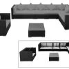 OUTFLEXX Loungemöbel-Set, Schwarz, Polyrattan, Für 8 Personen, Inkl. Kaffeetisch, Wasserfeste Kissenbox -Gartenmöbel Geschäft 1 1380 BOX B.jpg