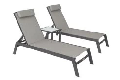 VILLANA 2er-Set Sonnenliegen, Anthrazit/grau, Alu/Textil, 198x66x32cm, Mit Beistelltisch 45x45cm 19 VILLANA 2er-Set Sonnenliegen, Anthrazit/grau, Alu/Textil, 198x66x32cm, Mit Beistelltisch 45x45cm -Gartenmöbel Geschäft 1 13885.jpg