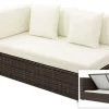 OUTFLEXX 2-Sitzer Ecksofa, Braun Marmoriert, Polyrattan, 145 X 85 X 70 Cm, Wasserfeste Kissenbox, Armlehne Re. -Gartenmöbel Geschäft 1 15734 4 BOX.jpg