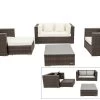OUTFLEXX Loungemöbel-Set, Polyrattan, Braun Marmoriert, 5 Pers, Wasserfeste Kissenbox, Inkl. Beistelltisch -Gartenmöbel Geschäft 1 16066 BOX B.jpg