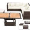 OUTFLEXX Loungemöbel-Set, Braun Marmoriert, 6 Pers, Polyrattan, Wasserfeste Kissenbox, Inkl. Loungetisch -Gartenmöbel Geschäft 1 16069 BOX D.jpg
