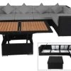 OUTFLEXX Loungemöbel-Set Polyrattan, Schwarz, Für 5 Personen, Inkl. Loungetisch, Wasserfeste Kissenbox -Gartenmöbel Geschäft 1 1714 BOX D.jpg
