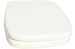 OUTFLEXX 2er-Set Sitzkissen Für Polyrattan-Stühle, Creme-weiß, Wasserabweisend