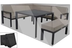 OUTFLEXX Premium Abdeckhaube, Z.B. Für Lounge 16472, 230x 220x 80cm, Schwarz, Wasserbeständig