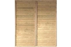 KARIBU Seitenwand Für Einzel- & Doppelcarport, Kiefer-Massivholz