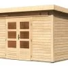 KARIBU Gartenhaus Kandern 9, Fichtenholz 28 Mm, Naturbelassen, Ca. 10,8 M² -Gartenmöbel Geschäft 1 18012.jpg