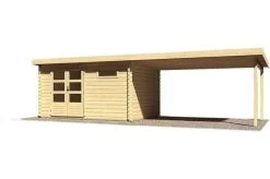 KARIBU Gartenhaus Bastrup 8, Fichtenholz 28 Mm