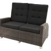 Ploß Rocking Comfort Dining / Lounge 2-Sitzer Sofa, Grau/braun-meliert, Polyrattan, 148x85x112 Cm, Verstellbar -Gartenmöbel Geschäft 1 18206.jpg