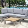 OUTFLEXX Loungemöbel, Silber/grau, Edelstahl/FSC-Teakholz/Textil, Für 4 Personen, Inkl. Beistelltisch -Gartenmöbel Geschäft 1 18296.jpg