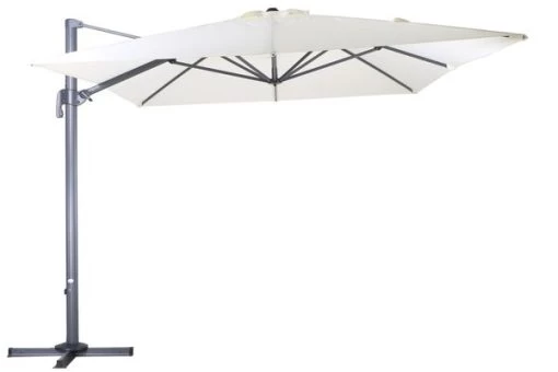 OUTFLEXX Ampelschirm, Anthrazit/creme, Pulverbesch. Aluminium, 400x300cm, Inkl. Plattenständer 2 OUTFLEXX Ampelschirm, Anthrazit/creme, Pulverbesch. Aluminium, 400x300cm, Inkl. Plattenständer -Gartenmöbel Geschäft 1 18347.jpg
