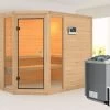 KARIBU Massivholzsauna Sinai 3, Fichtenholz 40mm, Eckeinstieg, Ca. 2m² -Gartenmöbel Geschäft 1 18443 4.jpg