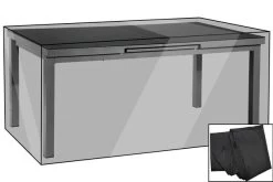 OUTFLEXX Premium Abdeckhaube, Für Esstische, Schwarz, 222 X 122 X 74 Cm, Wasserbeständig