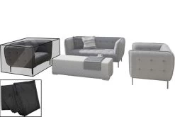 OUTFLEXX Premium Abdeckhaube, Für Sessel, Z.B. 18531, Schwarz, 103 X 90 X 75 Cm, Wasserbeständig
