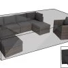 OUTFLEXX Premium Abdeckhaube, Für Lounge, Z.B. 18365-BOX, Schwarz, 310x180x68 Cm, Wasserbeständig -Gartenmöbel Geschäft 1 19013.jpg
