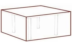 GARVIDA Schutzhülle Für Sitzgruppen, Braun, Polyestergewebe, 210 X 100 X 70 Cm, Mit Zugband