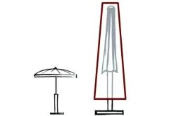 GARVIDA Schutzhülle Für Sonnenschirme Ø 250 - 400 Cm, Braun, Polyestergewebe, 212 X 57/18 Cm, Mit Zugband