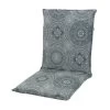 DOPPLER Lyra Stuhlauflage Niederlehner, Grau Gemustert, Polyester, 100 X 48 X 7 Cm, Mit Reißverschluss