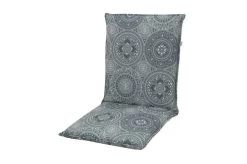 DOPPLER Lyra Stuhlauflage Niederlehner, Grau Gemustert, Polyester, 100 X 48 X 7 Cm, Mit Reißverschluss