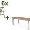 STERN Cardiff Esstischgruppe, Silber/taupe, Edelstahl/Teak, Tisch 200/260 X 100 Cm, 6 Multipositionssessel -Gartenmöbel Geschäft 1 19705.jpg