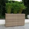 Ploß Rabida Pflanzgefäß, Champagner-meliert, Polyrattan, 113x40x70 Cm, Mit 3 Kunststoffeinsätzen -Gartenmöbel Geschäft 1 20176.jpg