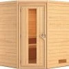 KARIBU Sauna Leona, Fichtenholz 38 Mm, Eckeinstieg, Ca. 5m² 1 KARIBU Sauna Leona, Fichtenholz 38 Mm, Eckeinstieg, Ca. 5m² -Gartenmöbel Geschäft 1 20222 1.jpg