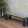 OUTFLEXX Oxford Bank, Dark Grey/natur, Alu/recycled FSC®-Teak, 170x40x45cm, Rustikal Gebürstet -Gartenmöbel Geschäft 1 20336.jpg