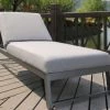 OUTFLEXX Allure Sonnenliege, Flanelle, Alu/Sunbrella, 211 X 74 X 44,5 Cm, Verstellbare Kopfstütze