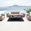 OUTFLEXX Lazy Loungeset, 3907 Taupe Chine, Alu/Sunbrella, Bis Zu 5 Personen, Inkl. Dekokissen
