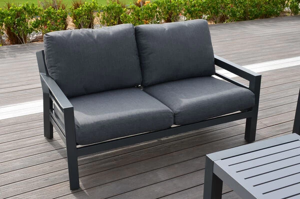 OUTFLEXX 2-Sitzer Sofa, Anthrazit, Olefin/Alu 3 OUTFLEXX 2-Sitzer Sofa, Anthrazit, Olefin/Alu