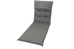DOPPLER Liegenauflage, Grau, Dralon, 195 X 60 X 8 Cm, Inklusive Befestigungsbänder
