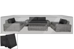 OUTFLEXX Premium Abdeckhaube Für Lounge, Z.B. 20789 / 20906, 440x230x70cm, Wasserbeständig, Schwarz