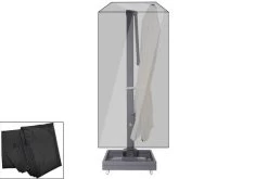 OUTFLEXX Premium Abdeckhaube Größe L Für Sonnenschirme Bis Ø400cm, Schwarz, Wasserbeständig, Ø70x292cm