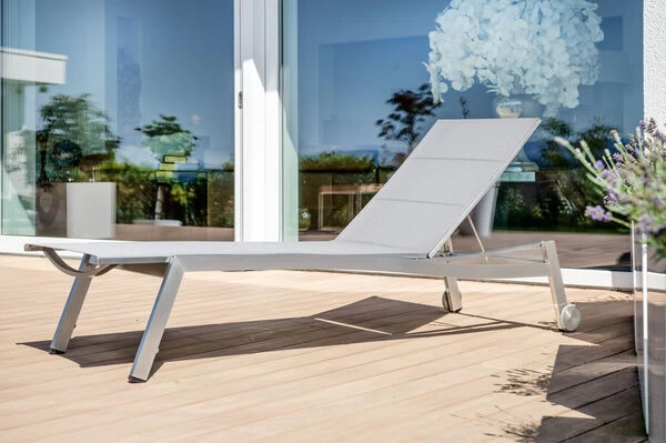 STERN Allround Rollenliege, Silber, Edelstahl/Textil, 200x71x40 Cm, Gepolstert, Verstellbare Rückenlehne 3 STERN Allround Rollenliege, Silber, Edelstahl/Textil, 200x71x40 Cm, Gepolstert, Verstellbare Rückenlehne