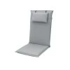 DOPPLER Lyra Stuhlauflage Hochlehner, Hellgrau, Baumwolle/Polyester, 119x48x7cm, Inkl. Befestigungsbänder Und Kopfkissen -Gartenmöbel Geschäft 1 21988.jpg