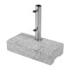 DOPPLER Granitsockel, Grau, Edelstahl/Granit, 25kg, Für Schirmstöcke Von 25-48 Mm