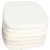 OUTFLEXX 6er-Set Sitzkissen Für Esstischgarnituren, Creme-weiß, Wasserabweisend
