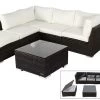 OUTFLEXX Loungemöbel-Set, Braun Marmoriert, Polyrattan, Inkl. Kaffeetisch, Für 5 Personen, Wasserfeste Kissenbox -Gartenmöbel Geschäft 1 7759 BOX B.jpg