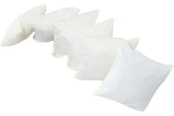 OUTFLEXX 6er-Set Kissen, Creme-weiß, 45x45cm, Wasserabweisend