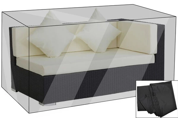 OUTFLEXX Premium Abdeckhaube Passend Z.B. Für TheBox 2er-Ecksofa Arml. Li., Schwarz, 147x87x68cm, Wasserbeständig 3 OUTFLEXX Premium Abdeckhaube Passend Z.B. Für TheBox 2er-Ecksofa Arml. Li., Schwarz, 147x87x68cm, Wasserbeständig