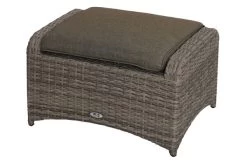 Ploß Rabida Hocker, Champagner-meliert, Polyrattan, 71x52x42 Cm, Zu Loungesessel, Inkl. Polster -Gartenmöbel Geschäft 20169 06.jpg
