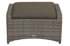 Ploß Rabida Hocker, Champagner-meliert, Polyrattan, 71x52x42 Cm, Zu Loungesessel, Inkl. Polster -Gartenmöbel Geschäft 20169 07.jpg