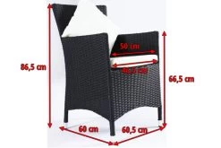 OUTFLEXX 2er Set Sessel, Schwarz, Polyrattan Inkl. Kissen Und Polster -Gartenmöbel Geschäft 2035 05.jpg