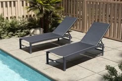 OUTFLEXX Liege, Anthrazit Matt/schwarz, Alu/Textilene, 190x62x34cm, Rückenlehne Verstellbar -Gartenmöbel Geschäft 20394 02.jpg