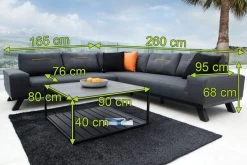 OUTFLEXX Beau Loungeset, 3758 Sooty, Alu/Sunbrella, Bis Zu 5 Personen, Inkl. Dekokissen, Tischplatte In Keramikoptik -Gartenmöbel Geschäft 20822 04.jpg