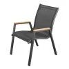 OUTFLEXX Stapelstuhl, Anthrazit Matt, Aluminium/Holzimitat, 70x56x89cm -Gartenmöbel Geschäft 21297 2.jpg