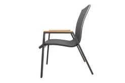 OUTFLEXX Stapelstuhl, Anthrazit Matt, Aluminium/Holzimitat, 70x56x89cm -Gartenmöbel Geschäft 21297 3.jpg